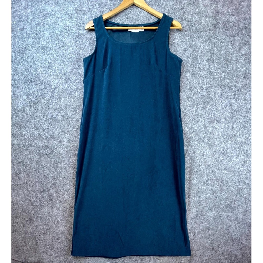 Vintage Jessica Howard Tank Dress Womens Medium‎ Teal 90s Quiet Luxury Capsule